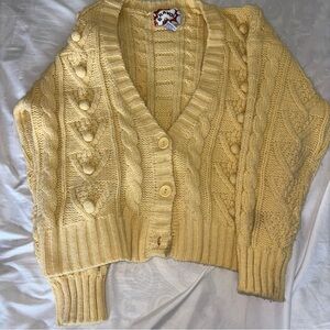 Chunky Knit Yellow Sweater
